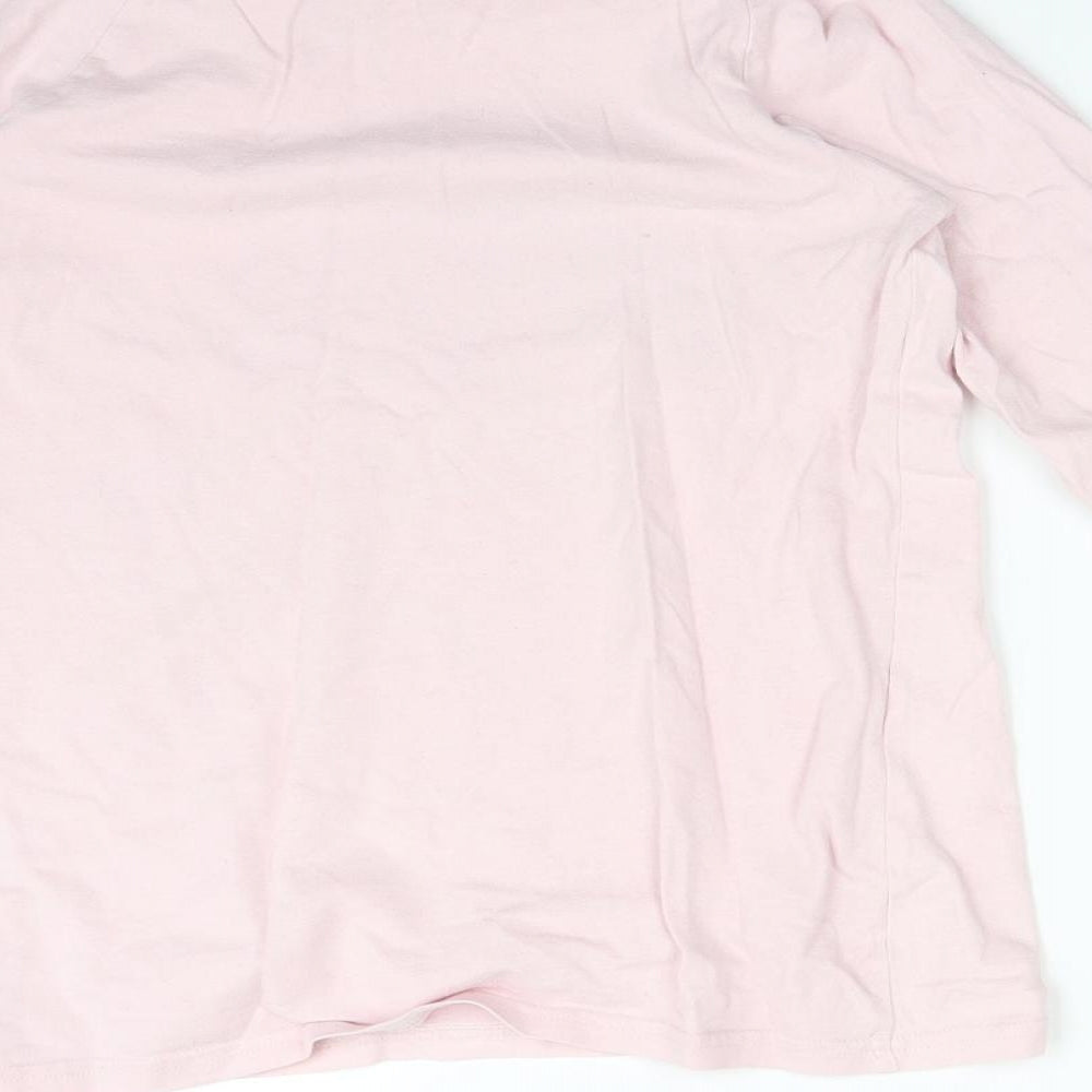 NEXT Girls Pink Solid   Pyjama Top Size 11 Years  - UNICORN RAINBOW