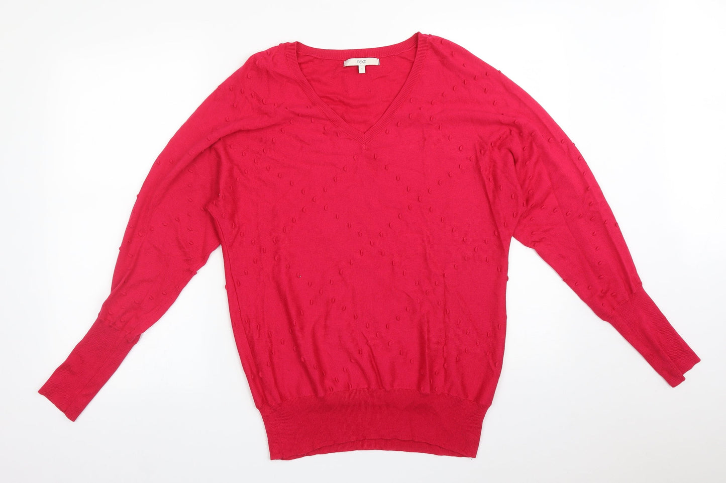 NEXT Womens Pink Polka Dot  Basic T-Shirt Size S