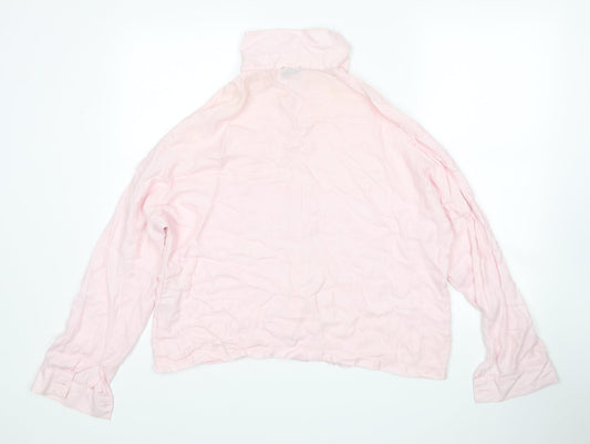 Topshop Womens Pink   Basic Button-Up Size 14