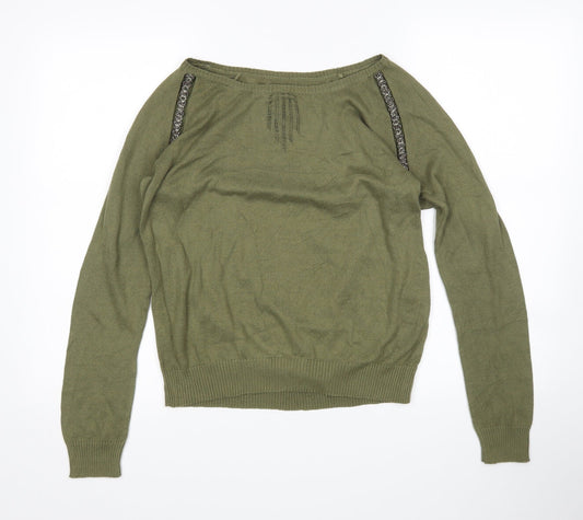 Preworn Womens Green   Pullover Jumper Size 10