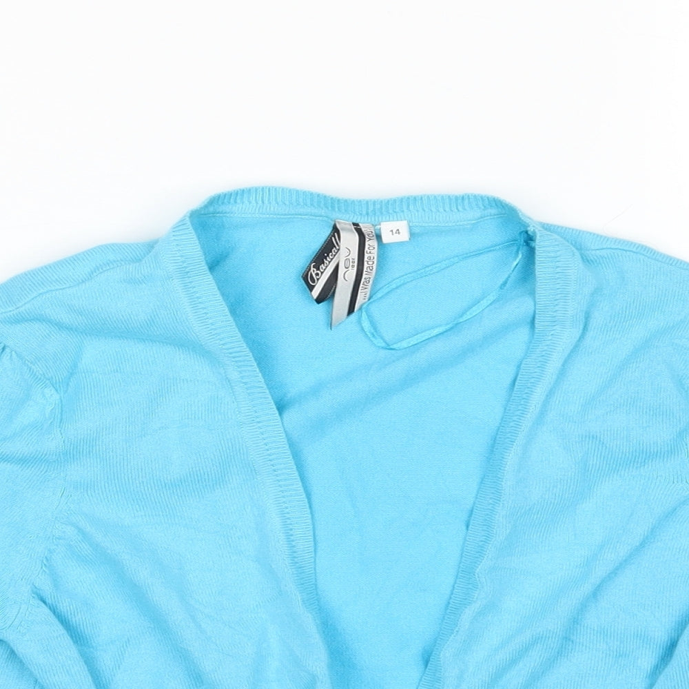 New Look Womens Blue   Cardigan Jumper Size 14