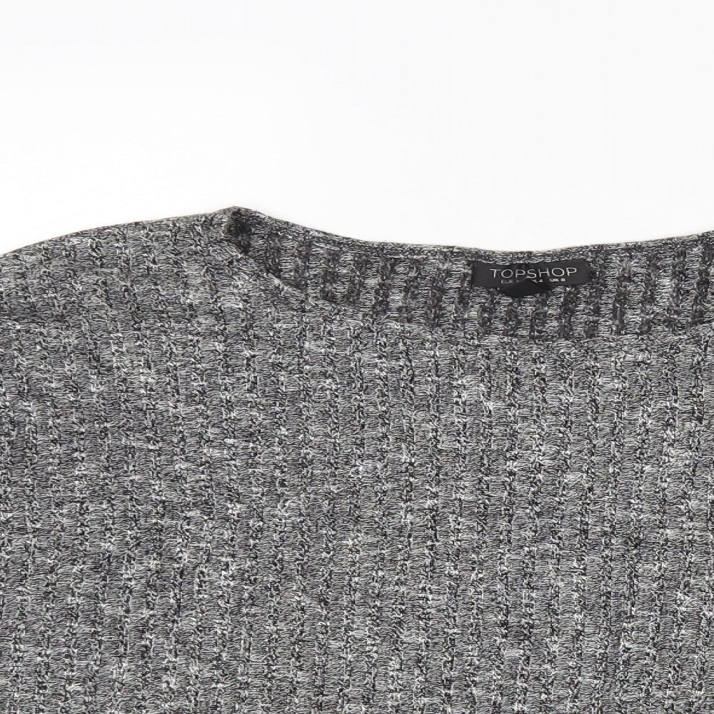 Topshop Womens Grey   Pullover Jumper Size 8