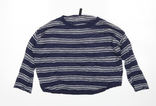H&M Womens Multicoloured Striped  Pullover Jumper Size S