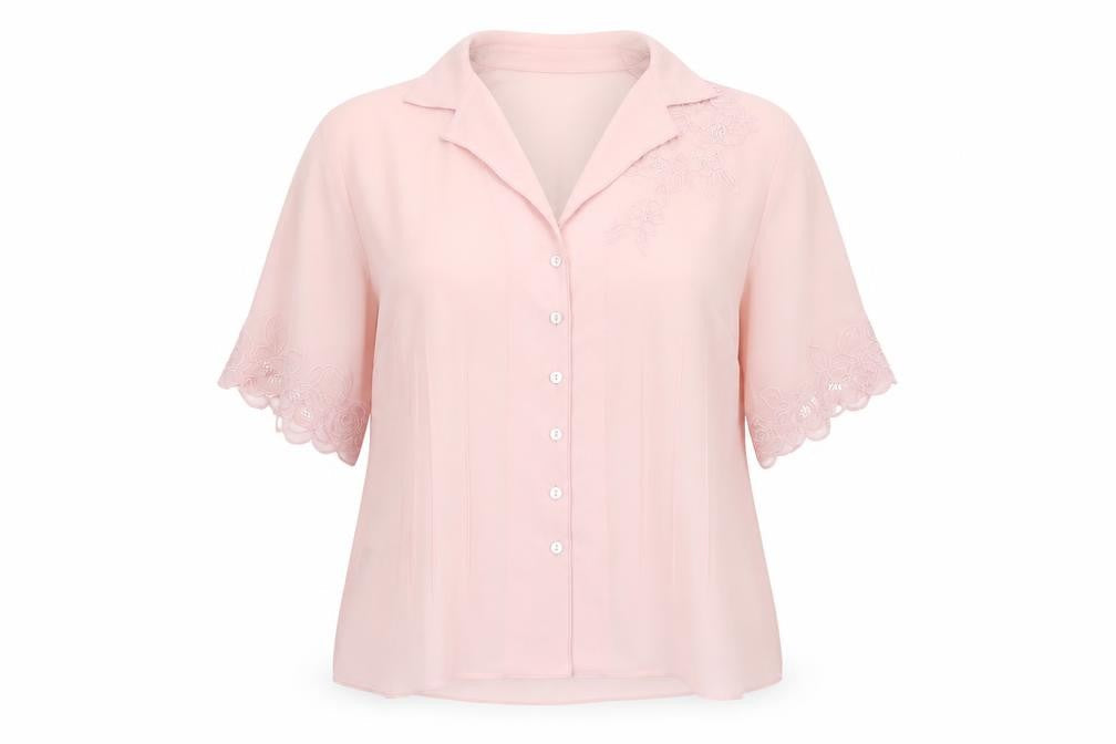 Country Casuals Womens Pink   Basic Button-Up Size 14