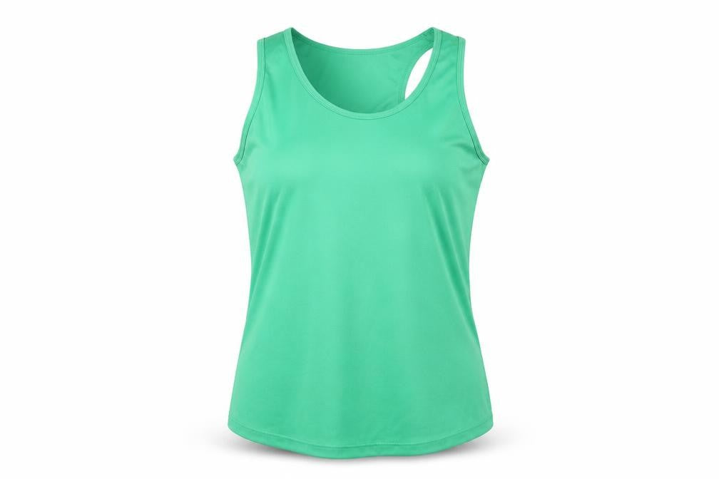 Awdis Womens Green   Basic Tank Size L
