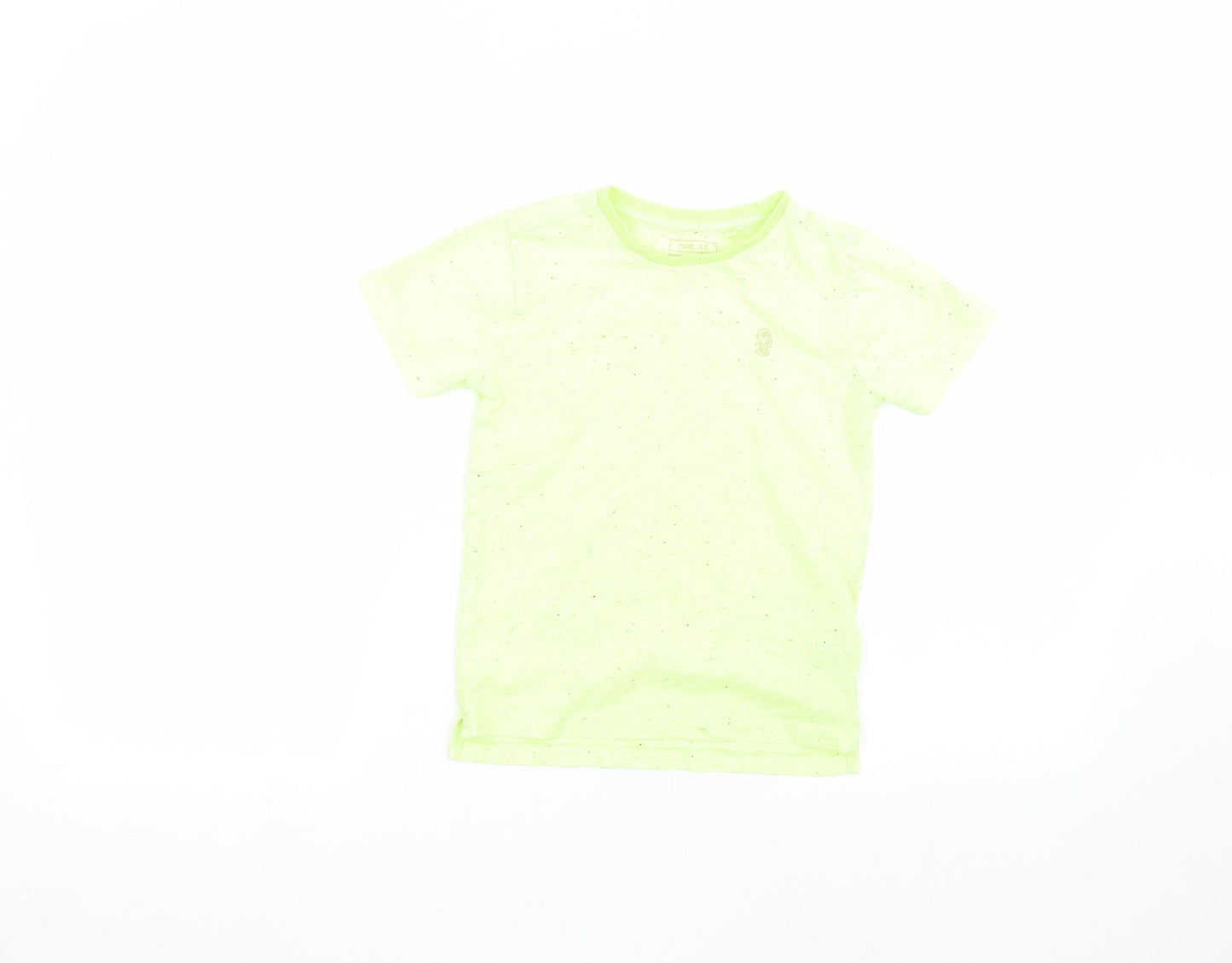 NEXT Boys Yellow Polka Dot  Basic T-Shirt Size 4 Years