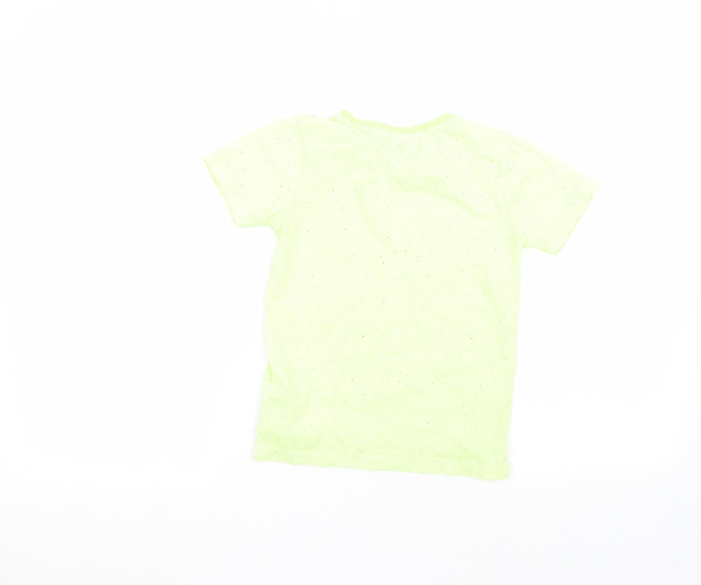 NEXT Boys Yellow Polka Dot  Basic T-Shirt Size 4 Years
