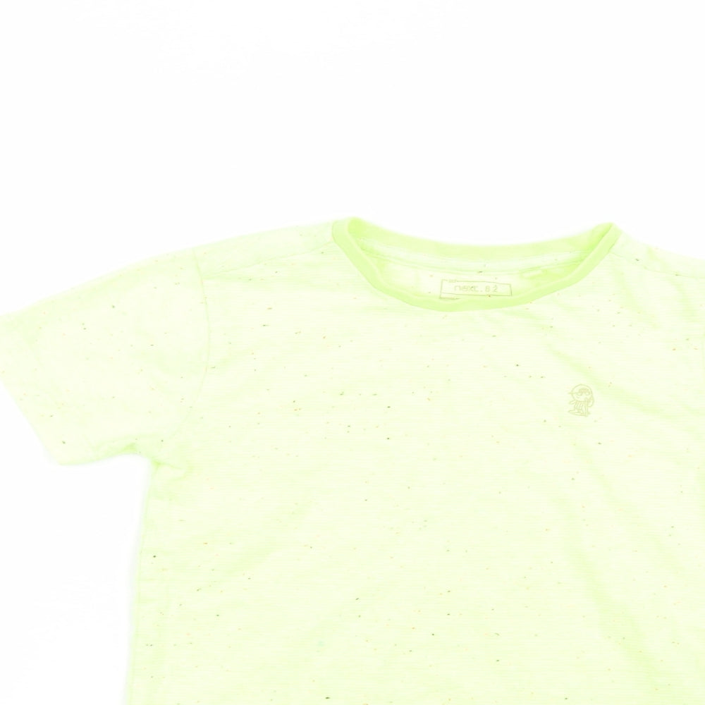 NEXT Boys Yellow Polka Dot  Basic T-Shirt Size 4 Years