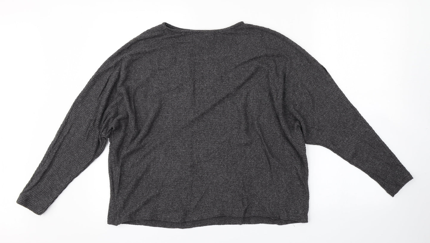 H&M Womens Grey   Pullover Jumper Size M