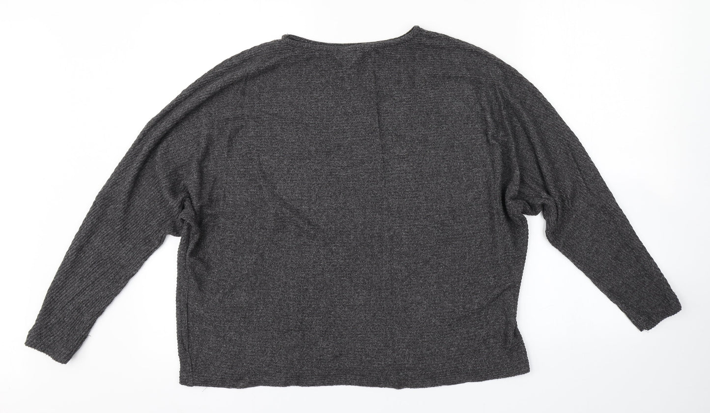 H&M Womens Grey   Pullover Jumper Size M