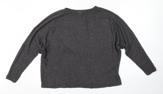 H&M Womens Grey   Pullover Jumper Size M