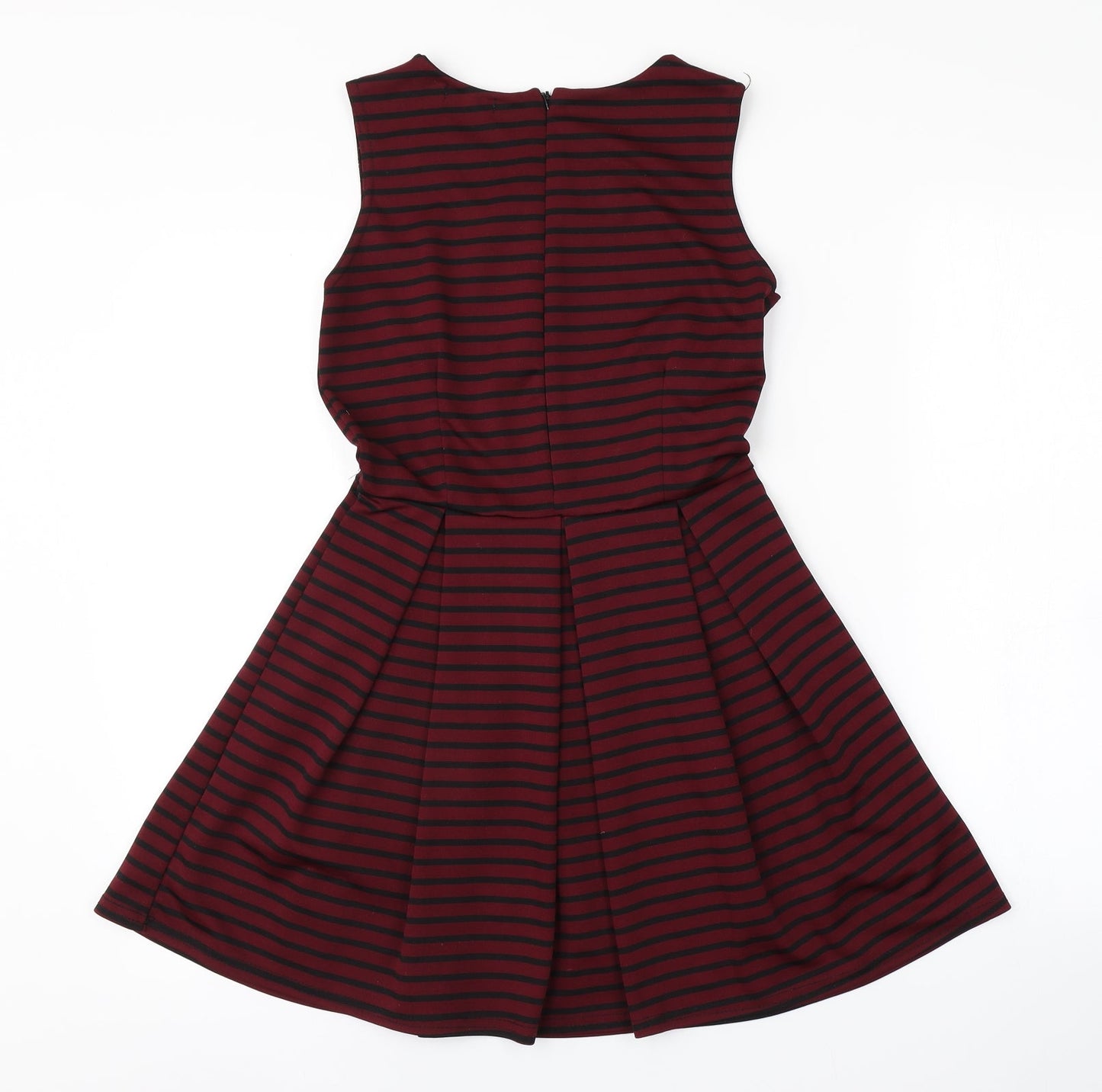 DOLLS Womens Purple Striped  A-Line  Size S