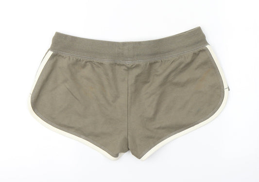 Venice Beach Womens Green   Sweat Shorts Size 10