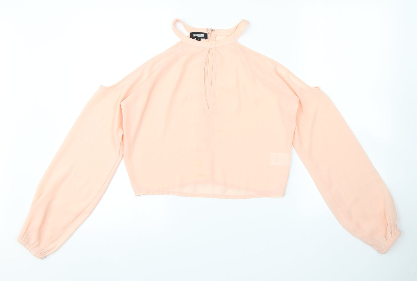 Missguided Womens Pink   Cropped Blouse Size 8