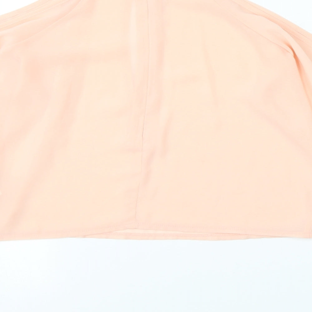 Missguided Womens Pink   Cropped Blouse Size 8