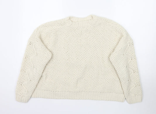 OVS Womens Ivory  Knit Pullover Jumper Size M