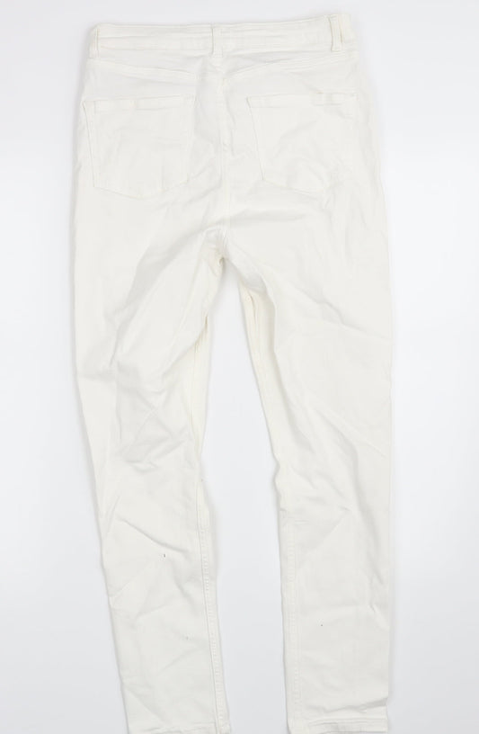 Topshop Womens Ivory  Denim Skinny Jeans Size 32 in L32 in