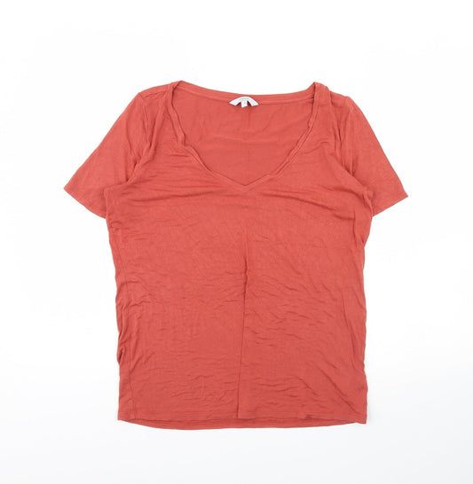 NEXT Womens Red   Basic Blouse Size 10
