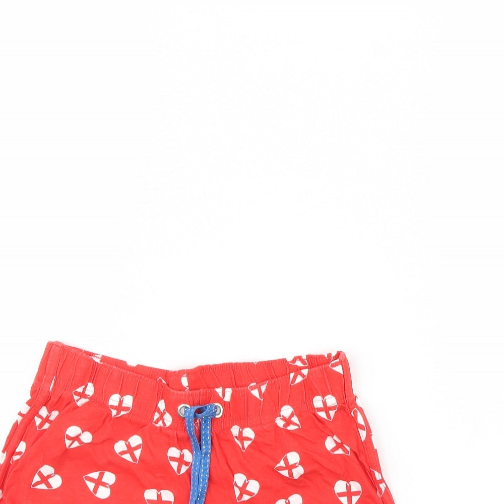 Love To Lounge Womens Red Solid  Cami Pyjama Pants Size 6
