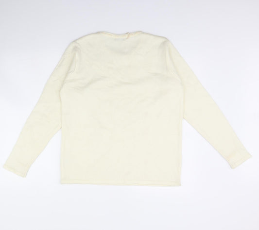 Prima Womens Ivory   Pullover Jumper Size M