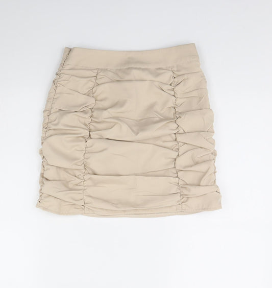 Danity Womens Beige   Mini Skirt Size S