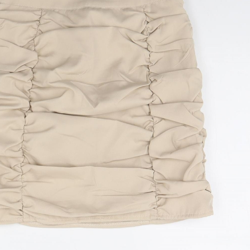 Danity Womens Beige   Mini Skirt Size S