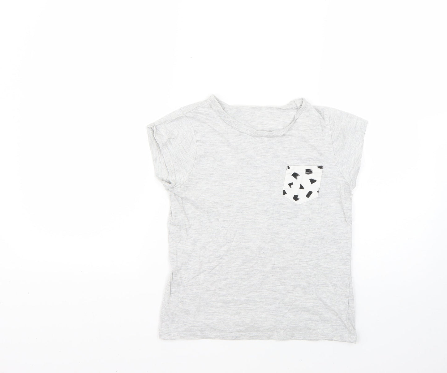 George Boys Grey   Basic T-Shirt Size 9-10 Years