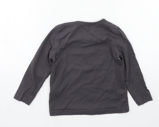 George Boys Grey  Jersey Basic T-Shirt Size 18-24 Months  - Daddys Bestie