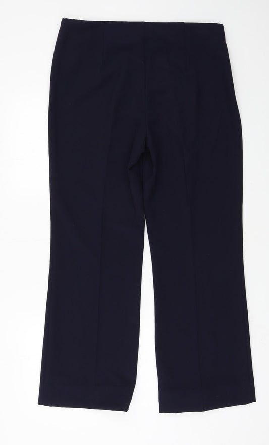 Marks and Spencer Womens Blue   Trousers  Size 14 L27 in