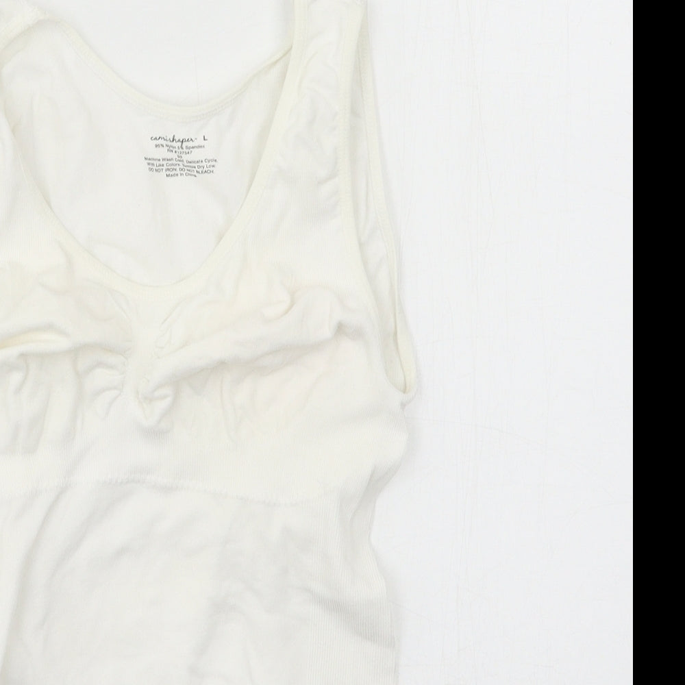 Camishpaes Womens White   Basic Tank Size L