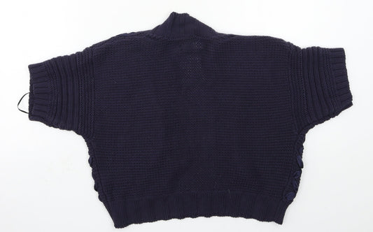 Per Una Womens Black  Knit Cardigan Jumper Size 12