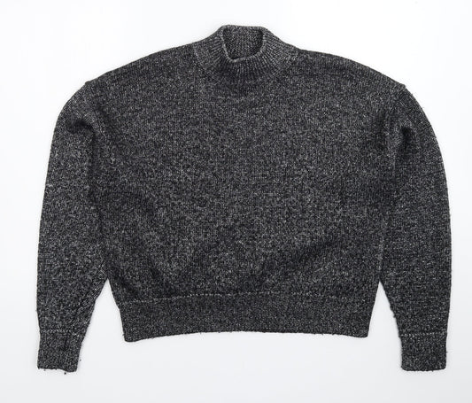 Zara Womens Silver  Knit Pullover Jumper Size M