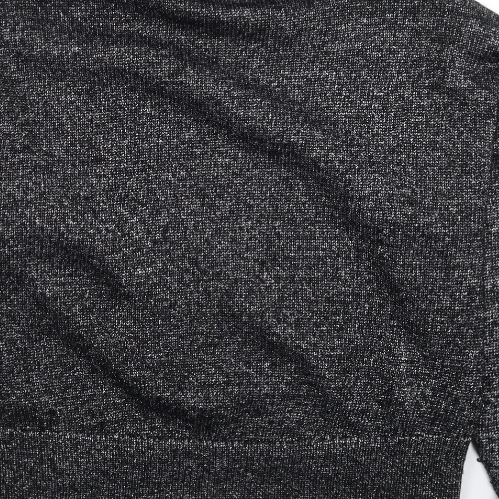 Zara Womens Silver  Knit Pullover Jumper Size M