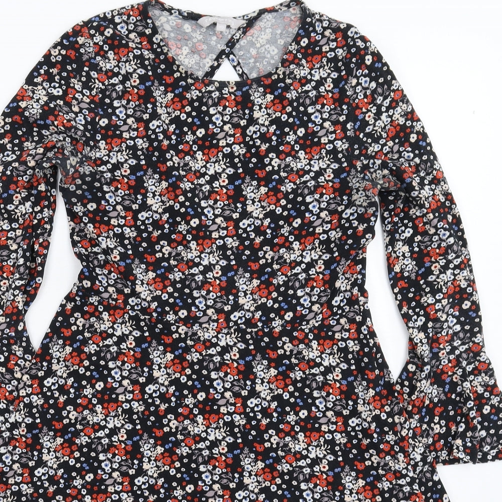 Red Herring Womens Multicoloured Floral  Fit & Flare  Size 10