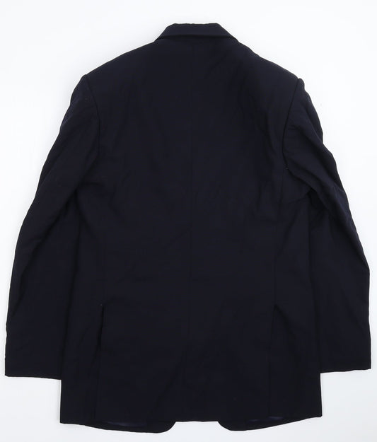 Preworn Mens Blue   Jacket Suit Jacket Size 40
