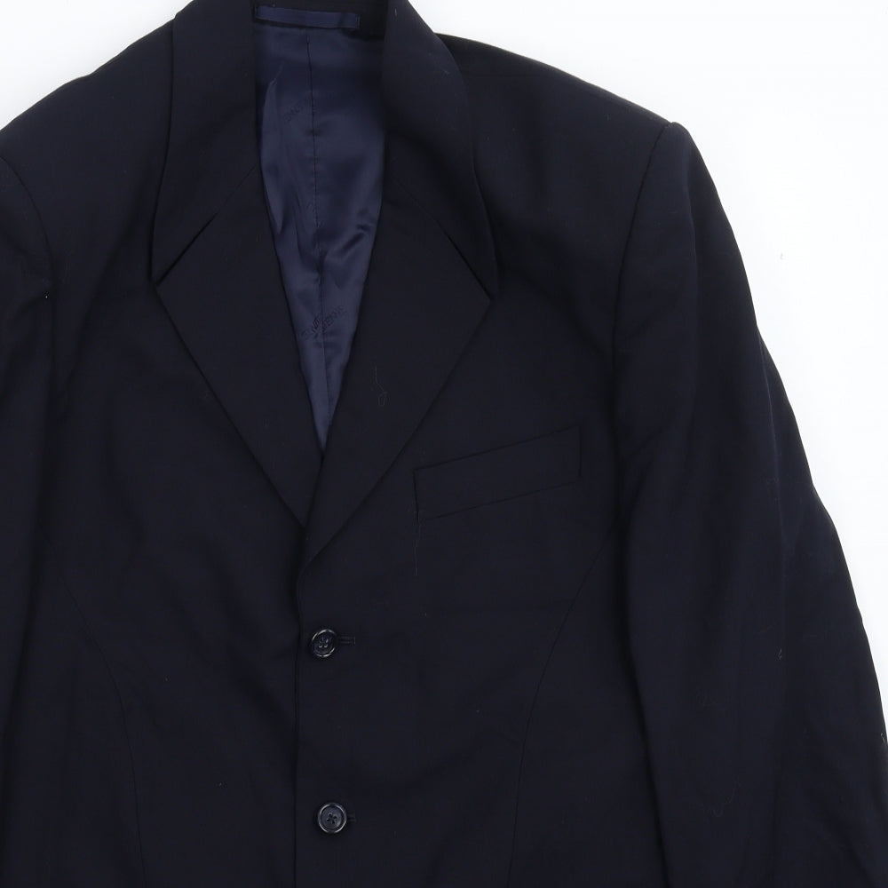 Preworn Mens Blue   Jacket Suit Jacket Size 40