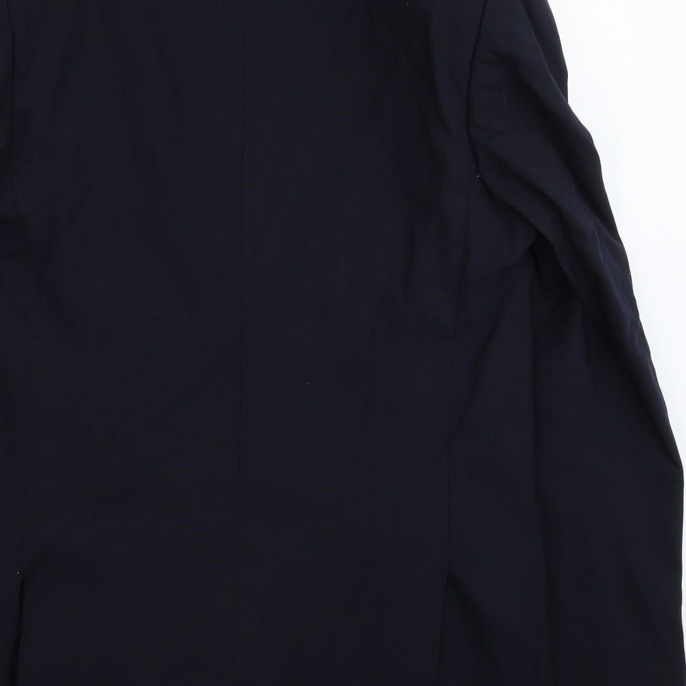 Preworn Mens Blue   Jacket Suit Jacket Size 40