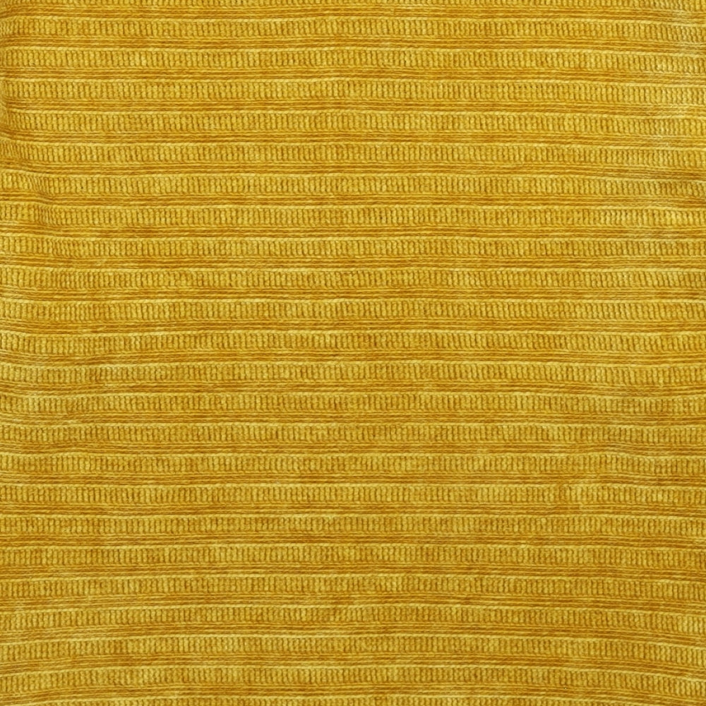 Viz a Viz Womens Yellow  Knit Pullover Jumper Size S