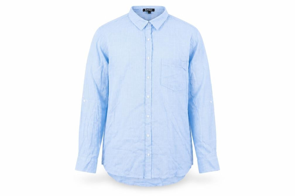 Buffalo Mens Blue    Button-Up Size S