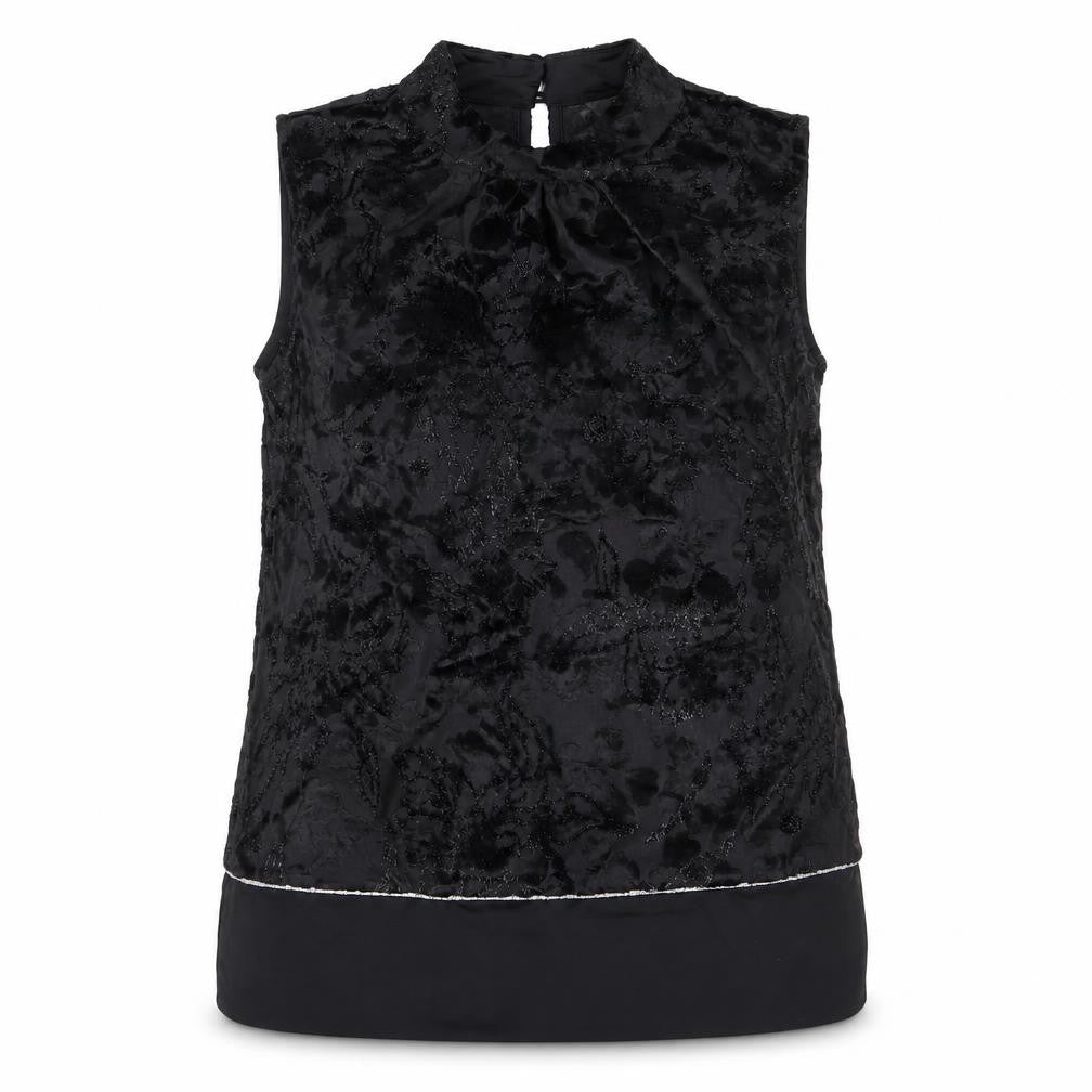 NEXT Womens Black Floral  Basic Blouse Size 10