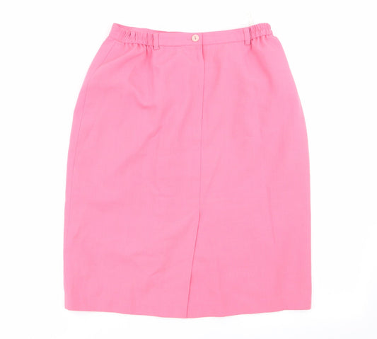 Paul Seperates Womens Pink   A-Line Skirt Size 12  - Stretch waistband