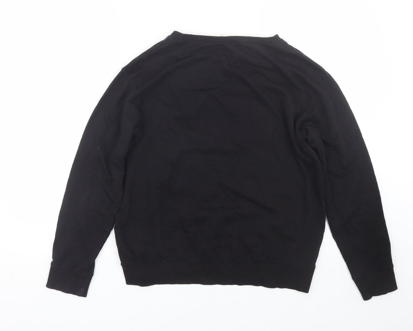 H&M Womens Black   Pullover Sweatshirt Size XS