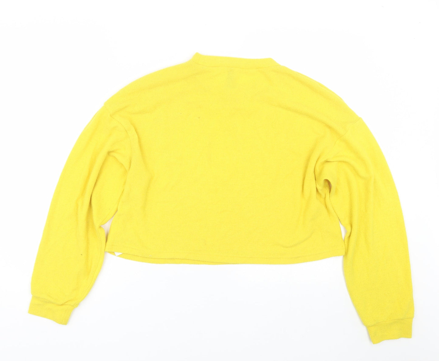 H&M Womens Yellow   Pullover Jumper Size M