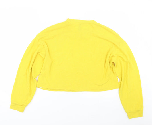 H&M Womens Yellow   Pullover Jumper Size M
