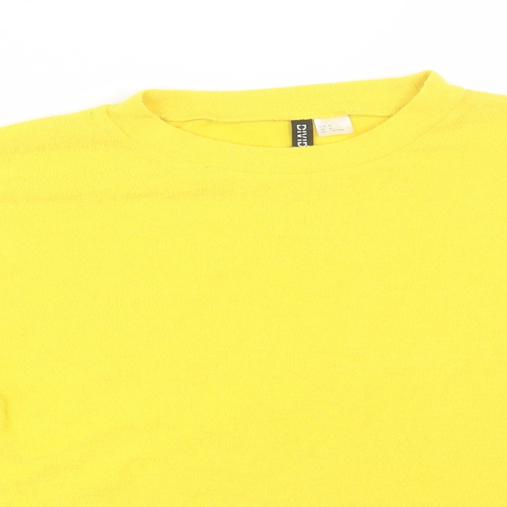 H&M Womens Yellow   Pullover Jumper Size M
