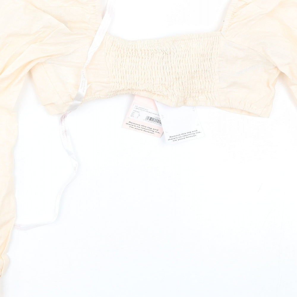 Missguided Womens Pink   Cropped T-Shirt Size 6