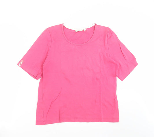 Adini Womens Pink   Basic T-Shirt Size S