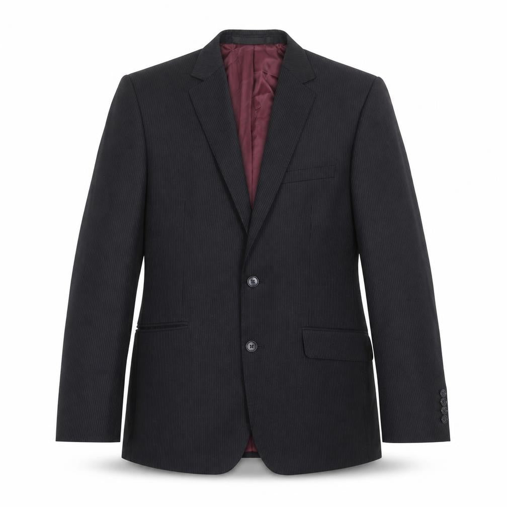 Marks and Spencer Mens Black Striped  Jacket Suit Jacket Size 42