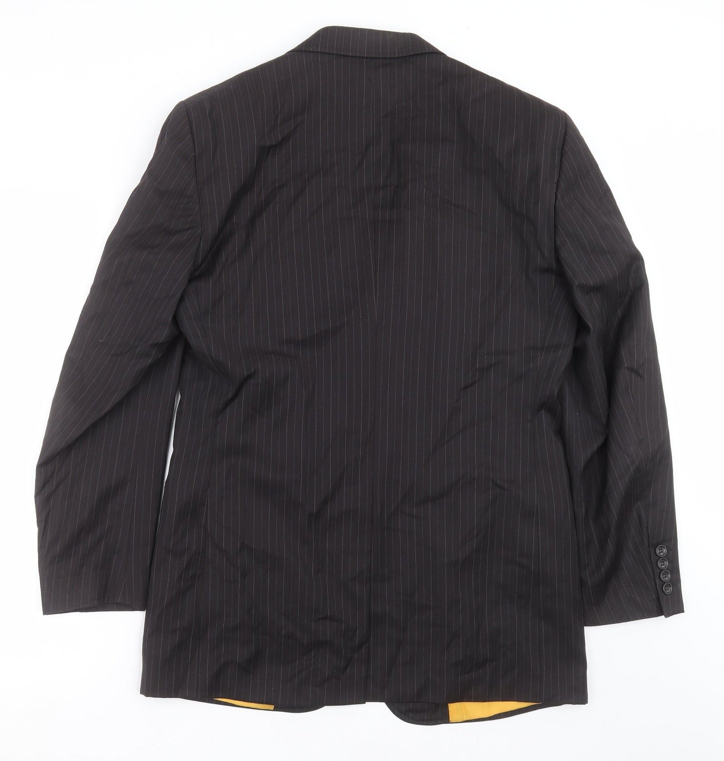 The duffer Mens Black Striped  Jacket Suit Jacket Size 40