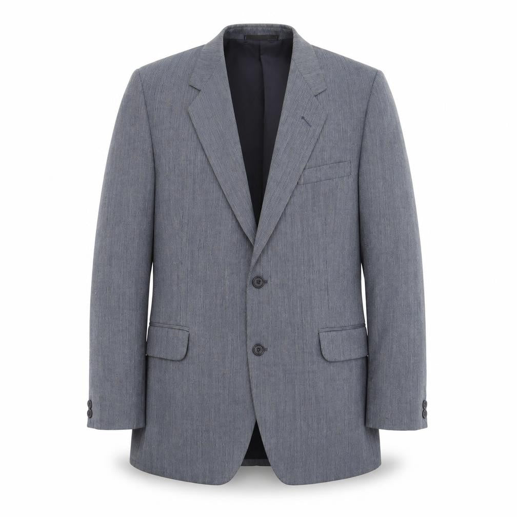 the touch of luxury Mens Blue Striped  Jacket Suit Jacket Size 40